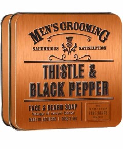 Thistle And Black Pepper Face And Beard Soap