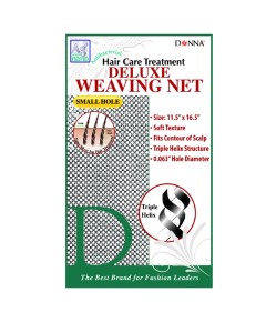 Donna Antibacterial Hair Care Treatment Deluxe Weaving Net 22313 Black