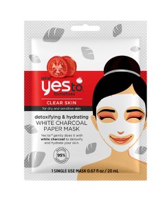 Tomatoes Detoxifying And Hydrating White Charcoal Paper Mask