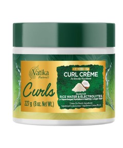 Vatika Naturals Curls Aquaboost Curl Creme With Rice Water And Electrolytes