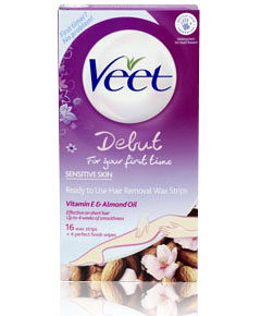 Veet Debut Hair Removal Wax Strips