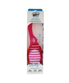 Shower Detangler Brush Pink Glitter