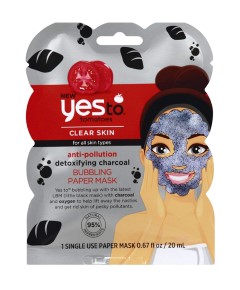Tomatoes Anti Pollution Detoxifying Charcoal Bubbling Paper Mask