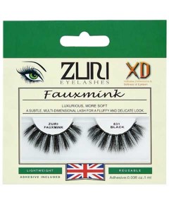 Zuri Fauxmink Eyelashes 831 Black