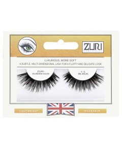 Zuri Human Hair Eyelashes 1 5 Black