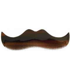 Amber Moustache Comb