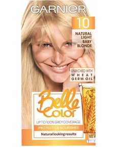Belle Color Creme Permanent 10 Natural Light Baby Blonde