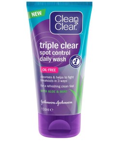 Clean And Clear Triple Clear Spot Control Daily Wash