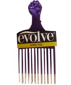 Evolve Afro Pic Metallic Purple 494