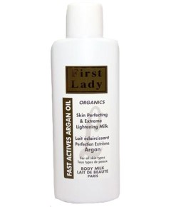 First Lady Organics Fast Actives Argan Oil Body Milk