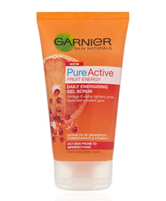 Skin Naturals Pure Active Fruit Energy Daily Energising Gel Scrub