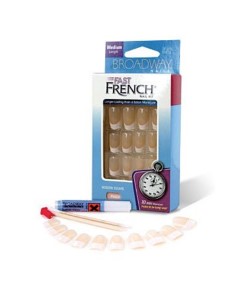 Broadway Fast French 24 Nails BFD01