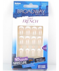 Broadway Fast French 24 Nails BFD06