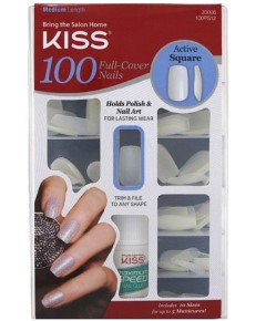 Kiss 100 Full Cover Active Square Nails 
