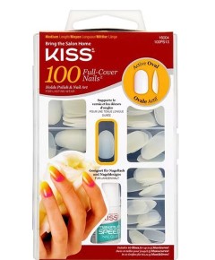 Kiss 100 Full Cover Active Oval Nails