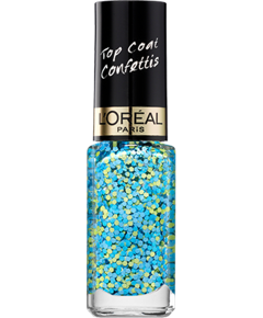Color Riche Top Coat Confettis Oulala Blue