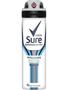 Sure Men Motionsense Williams Racing 48H Deodorant Spray