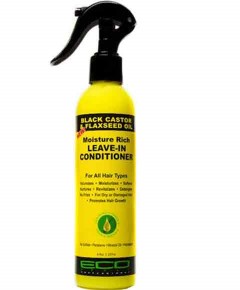 Black Castor And Flaxseed Oil Moisture Rich Leave In Conditioner