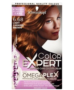 Color Expert Omegaplex Colour Cream 6.68 Light Caramel Brown