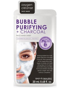 Skin Republic Bubble Purifying Plus Charcoal Face Mask Sheet