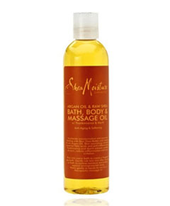 Argan Oil And Raw Shea Bath Body And Massage Oil
