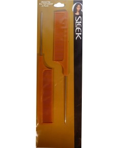 Sleek Metal Tip Rat Tail Comb 