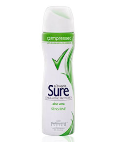 Women Aloe Vera Sensitive Anti Perspirant Spray