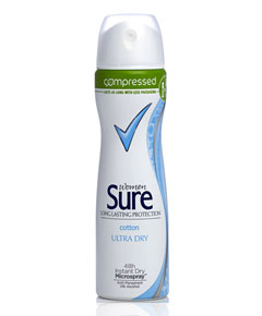 Women Cotton Ultra Dry Anti Perspirant Spray