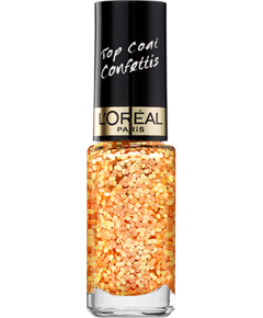 Color Riche Top Coat Confettis Splash Peach