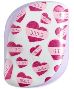 On The Go Detangling Hairbrush Compact Styler Girl Power