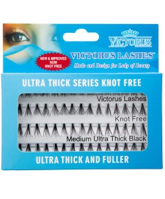 Knot Free Ultra Thick And Fuller Black Medium Lashes