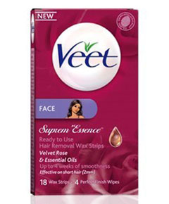 Suprem Essence Ready To Use Hair Removal Wax Strips For Face