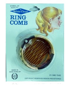White Cloud Round Ring Comb